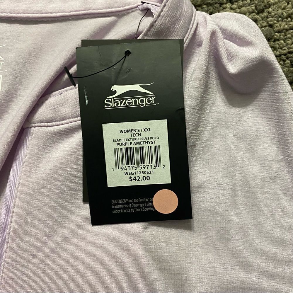 Slazenger Women's Core Textured Blade Sleeveless Golf Polo - Picture 9 of 9